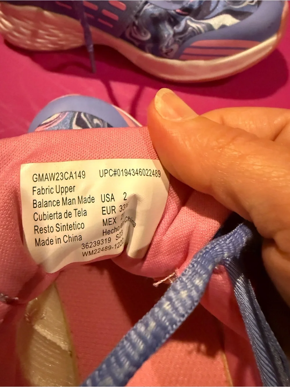 Athletic works size 2 girls sneakers